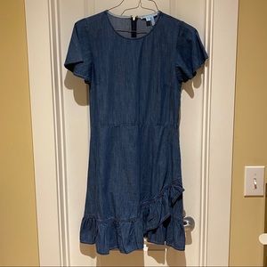 NWT Draper James Chambray Faux Wrap Dress
